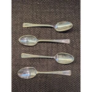 Vintage 1881 Rogers Oneida Proposal Teaspoons‎ Set 4 Mid-Century Quiet Luxury